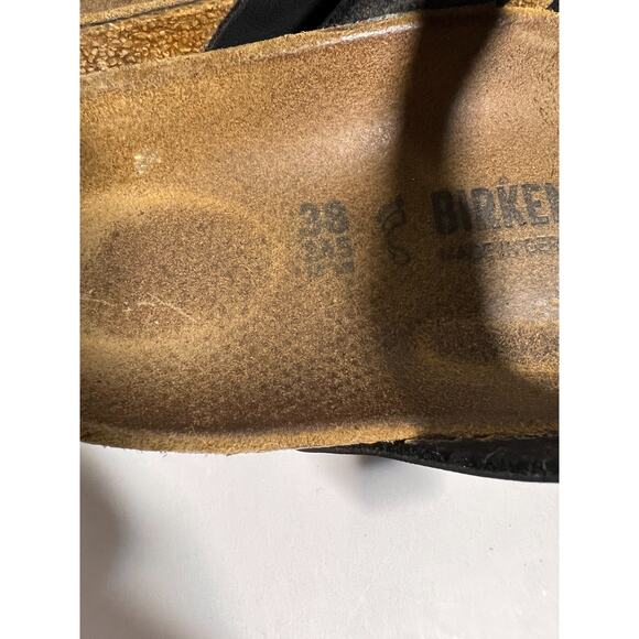 Birkenstock Black Birko Flor Mayari Toe Thong Adjust Sandal 38 Reg-Wide 7-7.5 - Picture 5 of 8